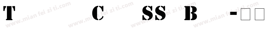 Template Caps SSi Bold字体转换